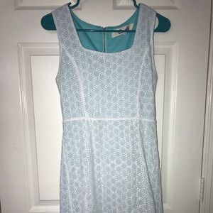 Francesca’s blue and white lace dress!!